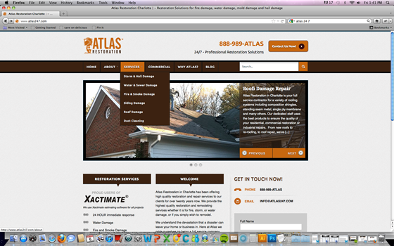 Web/Social Media: Atlas Website